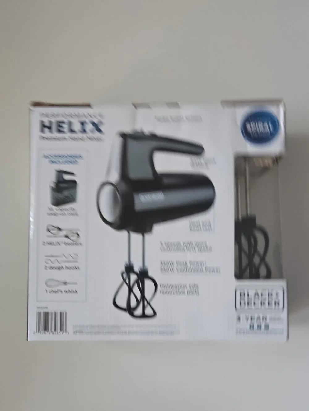 Black & Decker Performance Helix Premium Hand Mixer - Black & White Accents